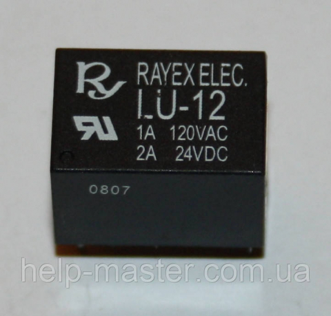 Реле электромеханическое LU-12; 12VDC