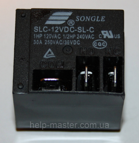 Реле електромеханічне SLC-12VDC-SL-C;  12VDC