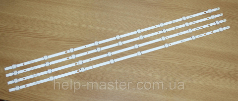 43" DRT UHD A\B-TYPE REV0.3 - комплект планок LED подсветки для телевизоров 43″