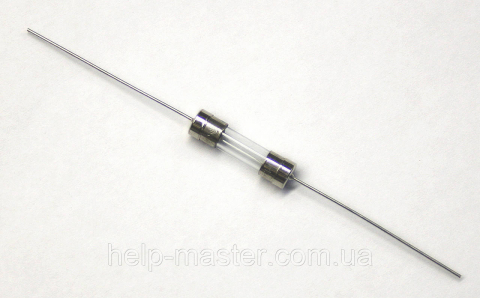 Запобіжник 6,3 A 250 V; (5*20 скло з виведення.)