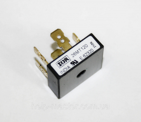 Трифазний діодний міст 26MT120A  (25А;1200В;)