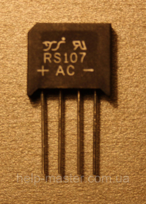 Діодний міст RS107 (1A;1000V)
