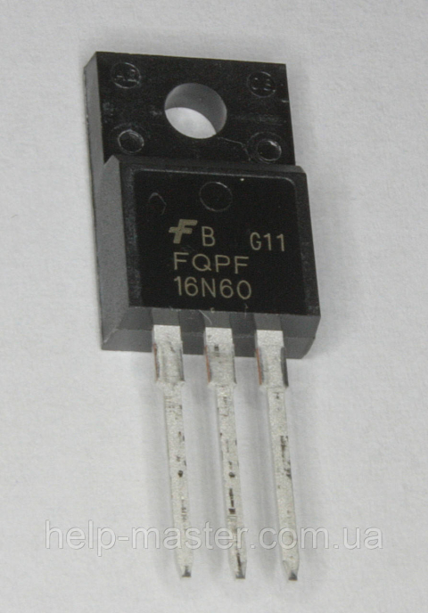 Транзистор FQPF16N60 (TO-220F)