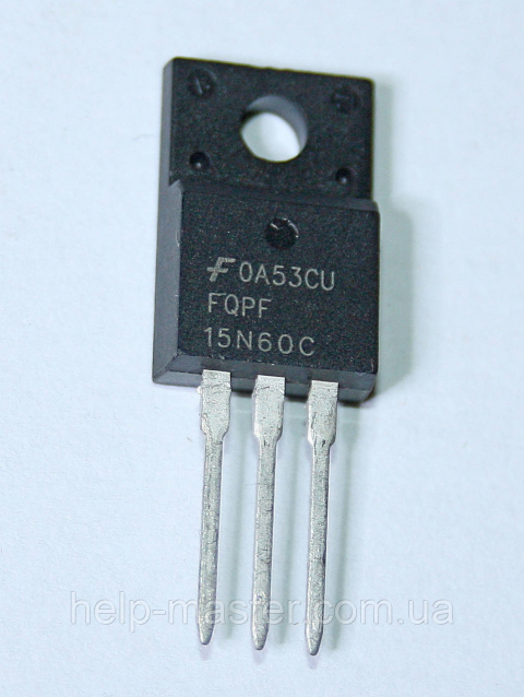Транзистор FQPF15N60C (TO-220F)