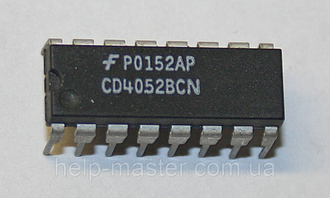Мікросхема CD4052BCN (DIP-16)