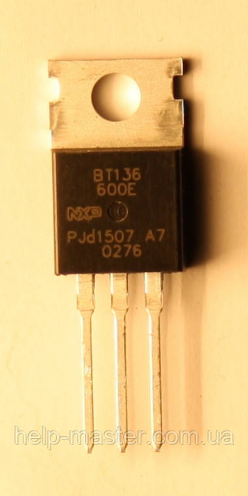 Симістор BT136-600E (TO-220AB)