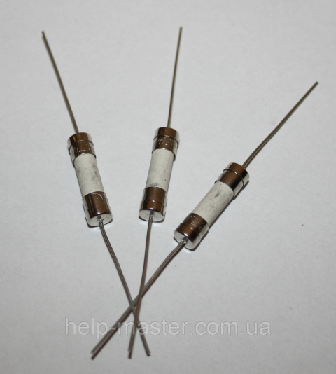 Запобіжник 1,6 A 250 V; (5*20 кер. з виведення.)