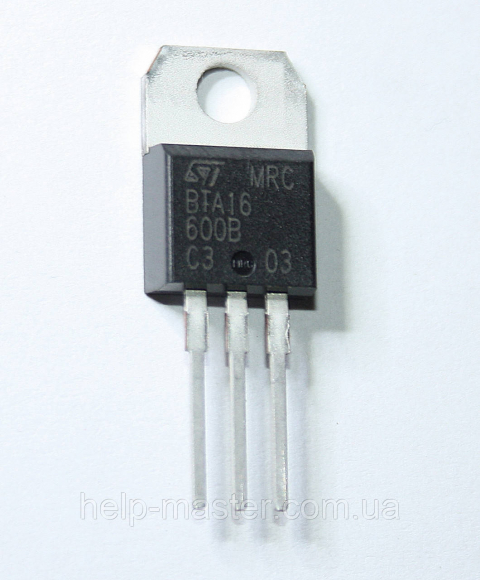 Симистор BTA16-600B (TO-220AB)