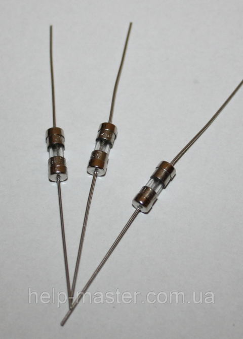 Запобіжник 12A 250 V; (3,6*10 скло.з виведення.)