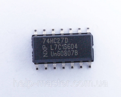 Мікросхема 74HC27D;  (SO-14)