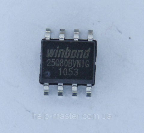 Мікросхема W25Q80BVNIG;  (SOP-8)