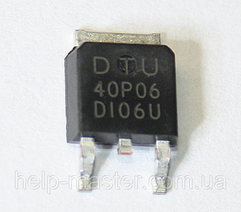 Транзистор DTU40P06 (TO-252)
