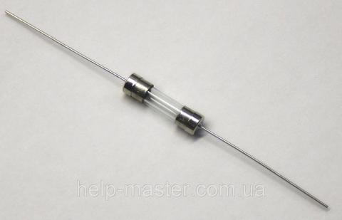 Запобіжник 1,25 A 250 V; (5*20 скло з виведення.)