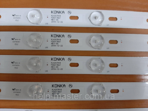 Комплект світлодіодних планок на TV KONKA KL42GT618