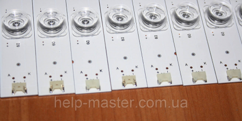Комплект планок LED-підсвітки LED65D09-ZC14AG-01 PN: 30365009207