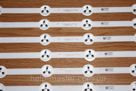 Комплект LED планок 42 VNB Reduced A-TYPE REV0.1, 42 VNB Reduced B-C TYPE REV0.2