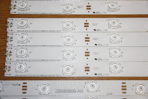 ZBJ60600-AB, ZBK60600-AB, ZBL60600-AB, ZBM60600-AB комплект led планок на телевизор