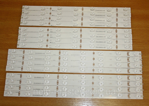 ZBJ60600-AB, ZBK60600-AB, ZBL60600-AB, ZBM60600-AB комплект led планок на телевизор