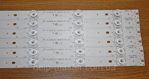 RF-AJ490E32-0601R/L-01 комплект led планок SHARP 49''