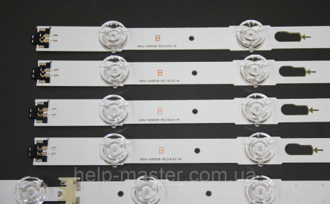 Комплект LED планок V6DU-430DCA-R2 и V6DU-430DCB-R2