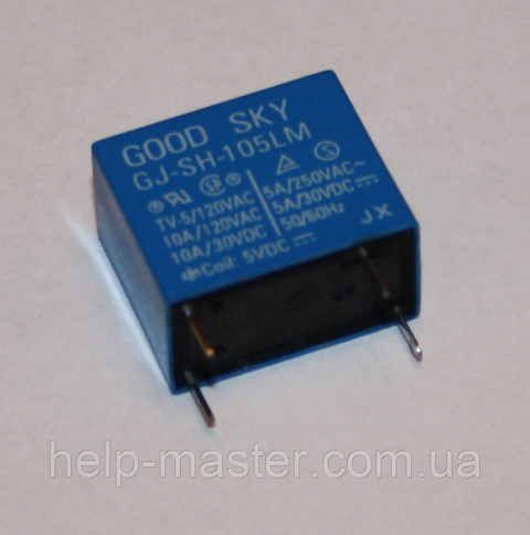 Реле електромеханічне GJ-SH-105LM;  5VDC