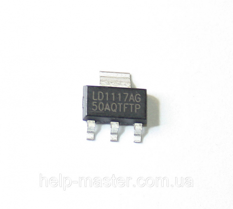 Мікросхема LD1117AG-50-AA3-A-R (SOT-223)