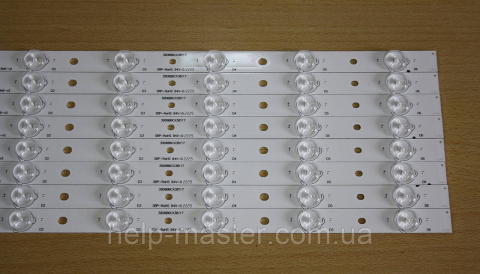 TCL(TMT)39F3300-8x6-v2-Комплект LED планок на 39''