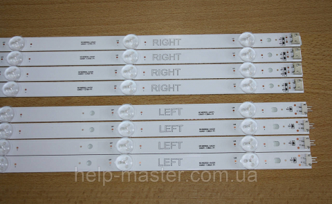 Комплект LED планок NC490DGG-AAGX1 (GAN01-1532A-P1/GAN01-1533A-P1, L+R)
