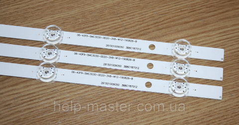 LED подсветка HK43D08-ZC56AG-08 PN:303HK430050