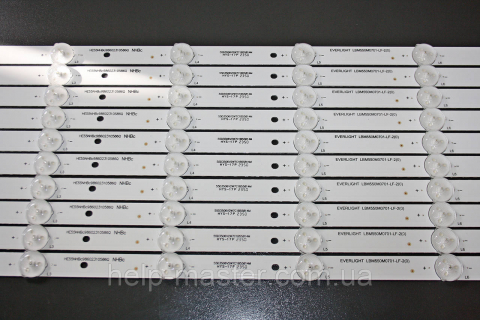Комплект планок 55-HD550DU-B52-10X7-3030C-V0-20151012 EVERLIGHT LBM550M0701-LF-2(0)