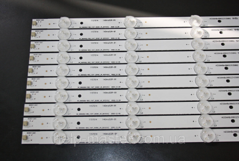 Комплект планок 55-HD550DU-B52-10X7-3030C-V0-20151012 EVERLIGHT LBM550M0701-LF-2(0)