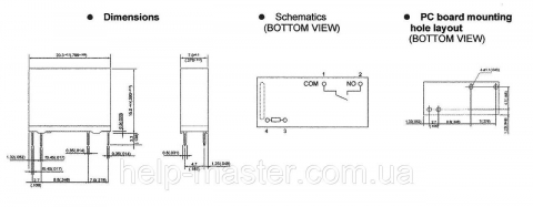 Реле F3AA012E;  12VDC