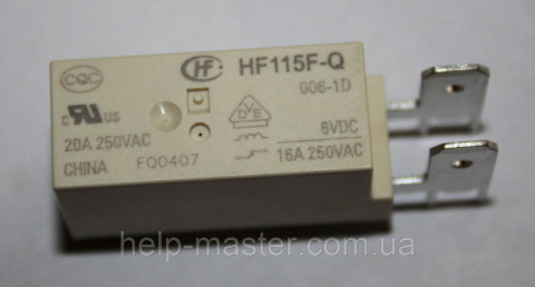 Реле HF115F-Q/006-1D  6VDC,